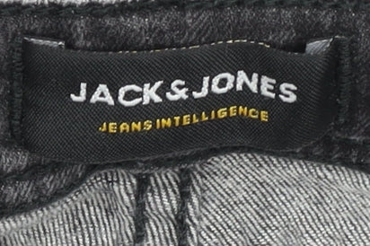 Jack & Jones Men's Black Skinny Jeans 32 Slim Fit