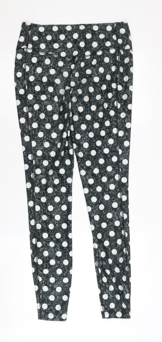 Nike Women's Black Polka Dot Leggings M