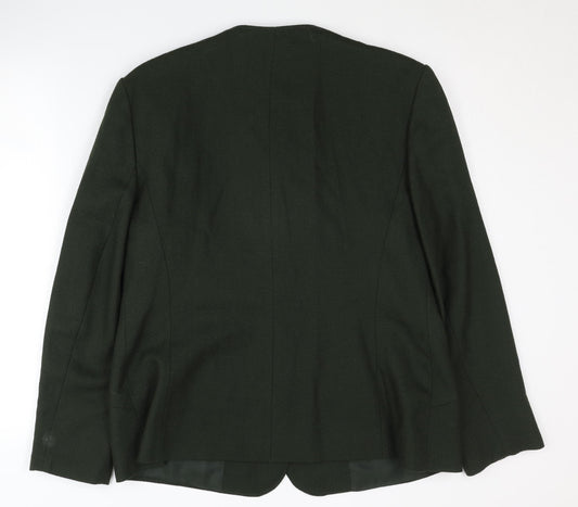 Eastex Women's Green Wool Blazer - Size 16, Vintage
