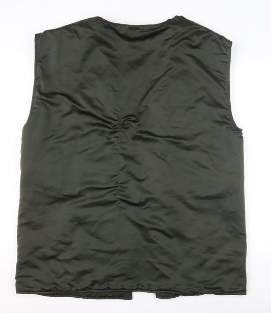 AND/OR Men's Green Waistcoat Size L