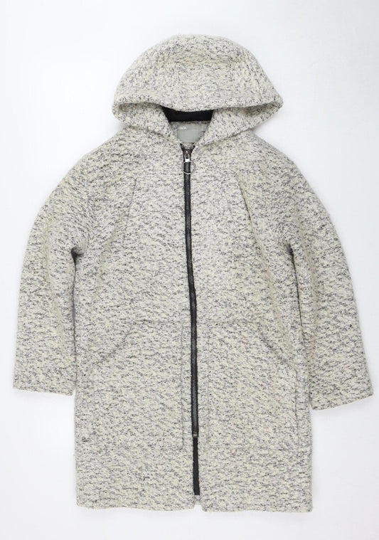 Womens UK Size 8 ASOS Grey Parka Coat