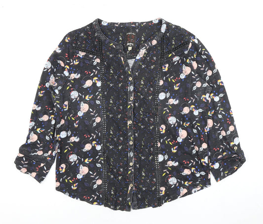 Womens UK Size 14 Mantaray Multicoloured Basic Blouse