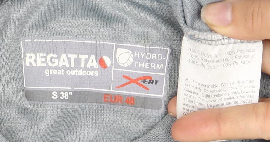 Regatta Men's Grey T-Shirt, Size S, Quick Dry, Breathable