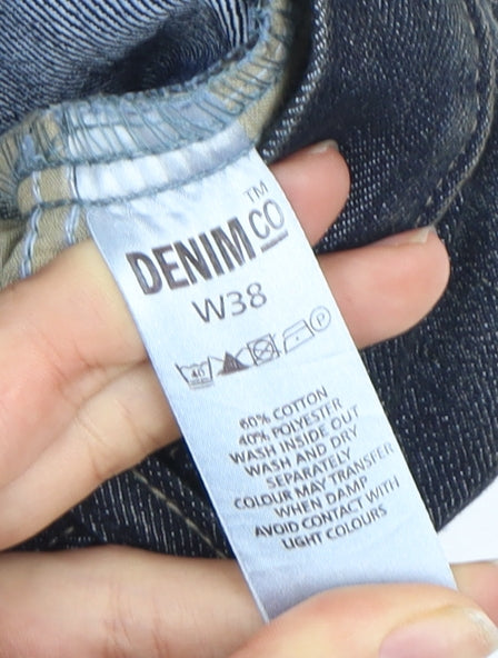 Denim Co Men's Blue Straight Jeans W38