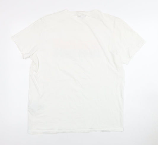 Jack & Jones Men's White L Graphic Print T-Shirt