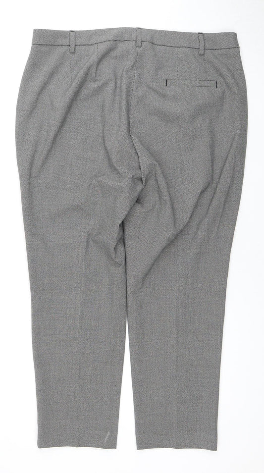 Womens UK Size 16 Marks and Spencer Regular Fit Grey Trousers