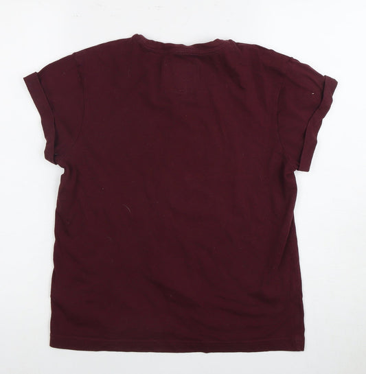Jack Wills Women's Red T-Shirt Size 8