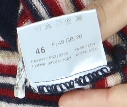 Basler Women's Multicoloured Wool Knit Pullover Jumper Size 18