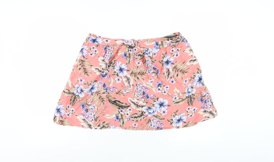 New Look Women's Multicoloured A-Line Skirt, Size 14