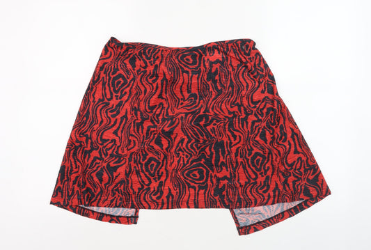 Collusion Women's Multicoloured Skirt, Size 8, Animal Print