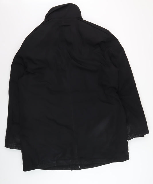 Mens UK Size XL Collezione Black Overcoat