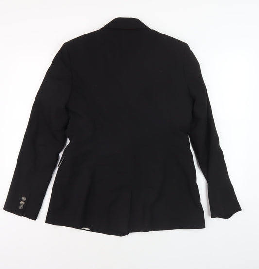 Topshop Women's Black Blazer Size 10 Regular Fit