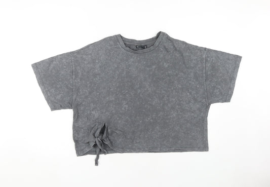 ASOS Women's Grey Cotton Relaxed T-Shirt Size 12
