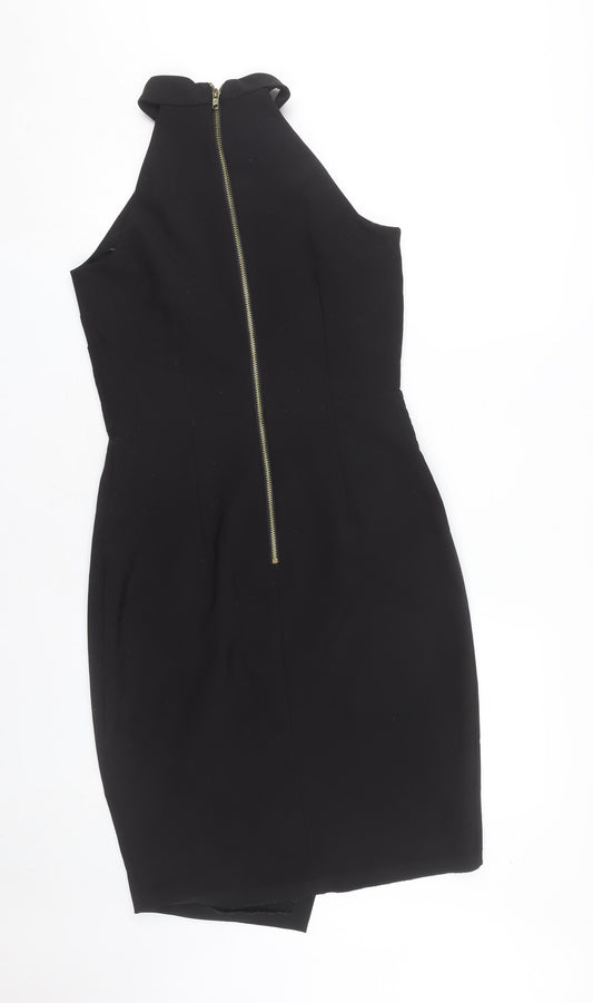 Lipsy Women's Black Bodycon Party Dress, Size 10