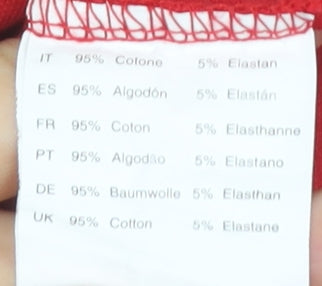 TMK Jeans Men's Red Polo Shirt, Size M, Short Sleeve