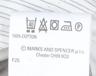 Marks and Spencer Men's Black Corduroy Trousers 40