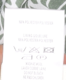 Eastex Women's Green Floral Polyester Skirt UK Size 12