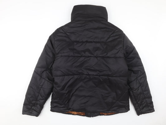 Womens UK Size S COLLUSION Black Puffer Jacket