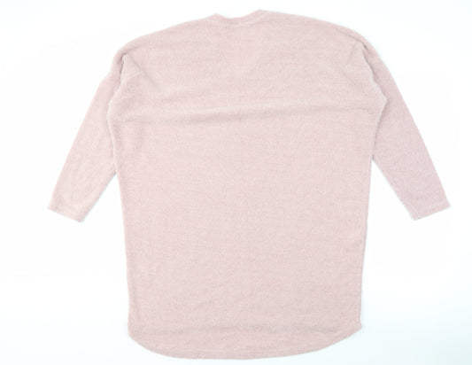 Womens UK Size One Size Blue Vanilla Pink Pullover Jumper