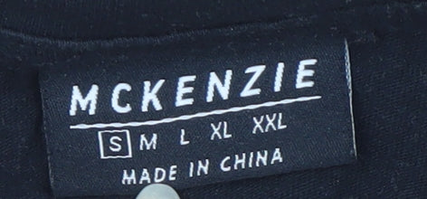 McKenzie Men's Black Logo T-Shirt, Size S