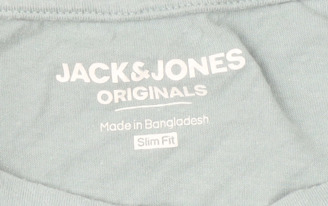 Mens UK Size L JACK & JONES Green T-Shirt