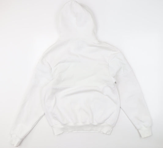 Mens UK Size S River Island White Pullover Hoodie