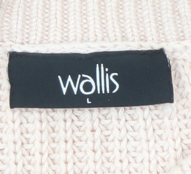 Womens UK Size L Wallis Beige Pullover Jumper