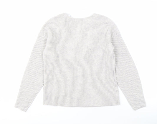 Autograph Women's Ivory XS V-Neck Pullover Jumper