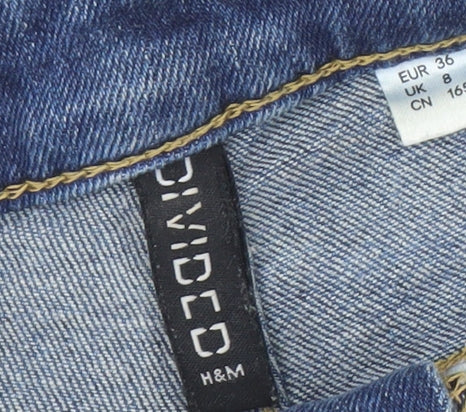H&M Women’s Blue Cut-Off Denim Shorts Size 8