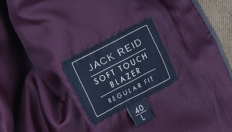 Mens UK Size 40 Jack Reid Regular Brown Suit Jacket