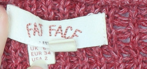 Womens UK Size UK 6 Fat Face Red Cardigan Jumper