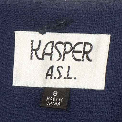 Kasper Women's Blue Blazer Size 10, Short Sleeve