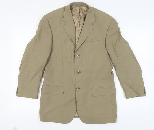Mens UK Size 38 Austin Reed Regular Beige Suit Jacket