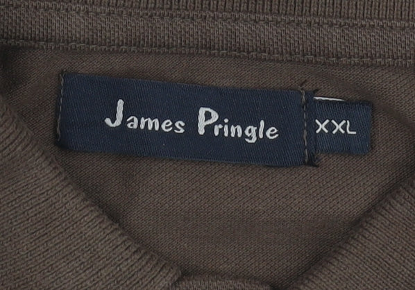 James Pringle Men's Brown 2XL Polo Shirt