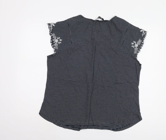 Womens UK Size 20 Bonmarché Black Basic Blouse