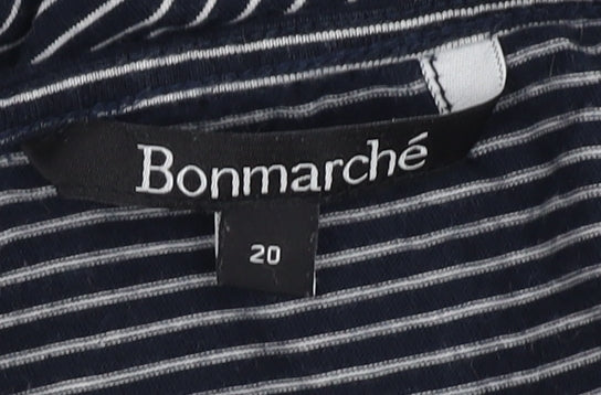 Womens UK Size 20 Bonmarché Black Basic Blouse