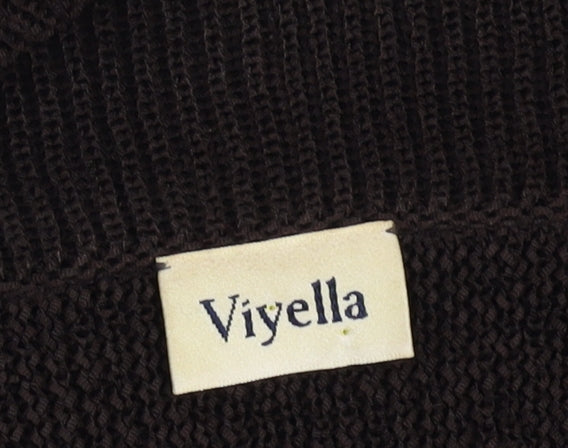 Womens UK Size M Viyella Black Cardigan Jumper