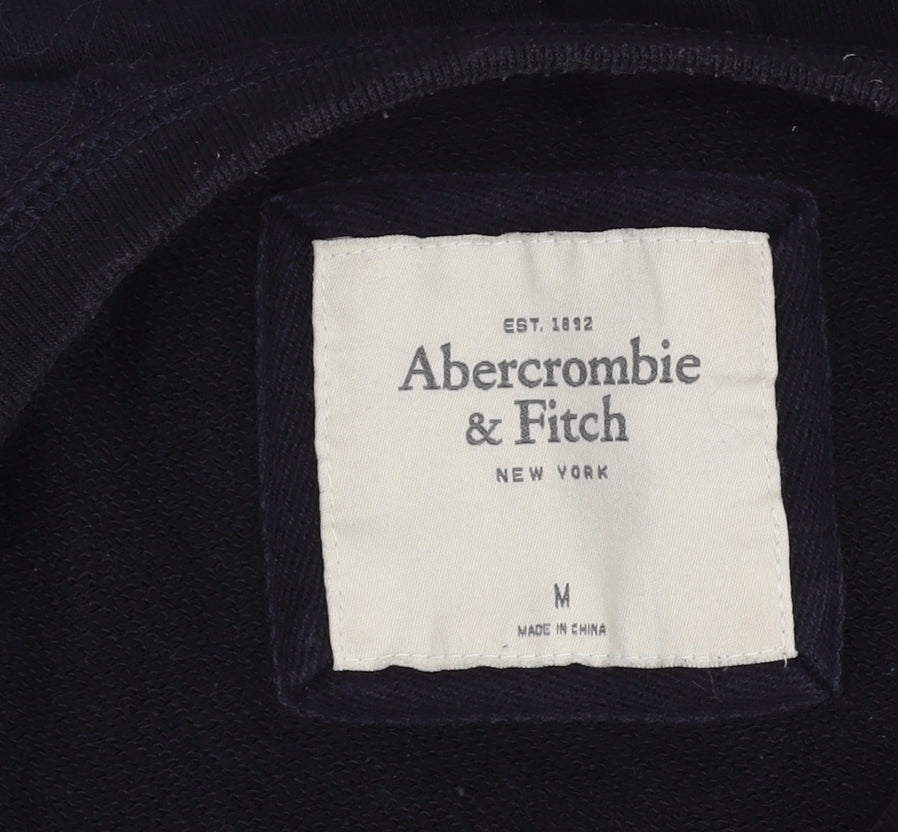 Abercrombie & Fitch Women's Black M Logo Pullover Sweatshirt