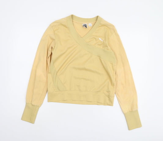 Womens UK Size XS PUMA Beige Wrap Sweatshirt