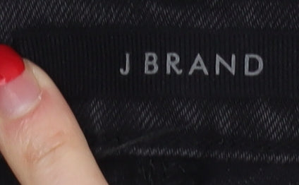 Womens UK Size 29 J Brand Regular Fit Straight Black Jeans