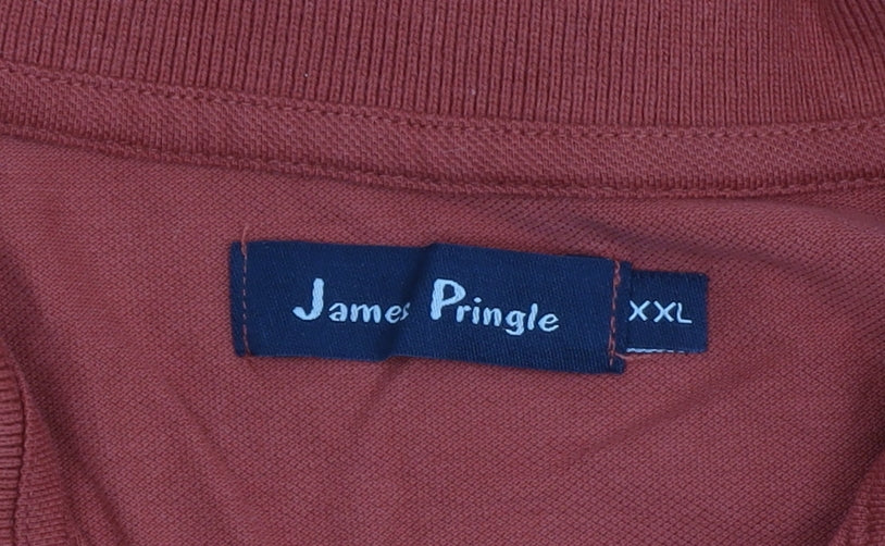 James Pringle Men's Red 2XL Polo Shirt