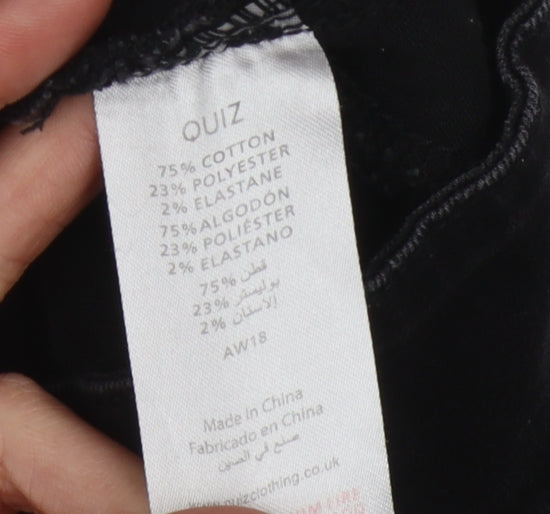 Quiz Women's Black Skinny Jeans Size 12