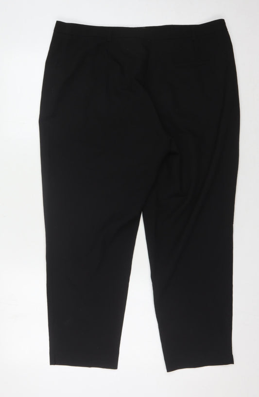 New Look Women's Black Trousers, Size 16, Regular Fit