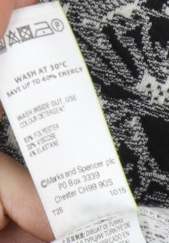 Womens UK Size 16 Marks and Spencer Black Pullover Jumper