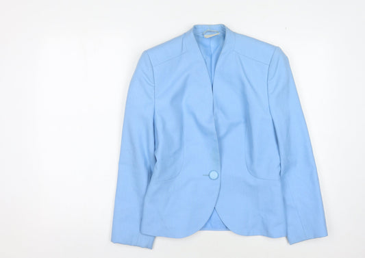 Womens UK Size 10 Alexon Regular Blue Blazer