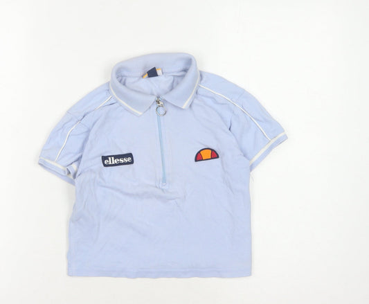 Unisex Adults UK Size 6 ellesse Blue Basic Polo