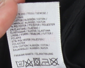 Topshop Women's Black Skinny Distressed Jeans Size 8