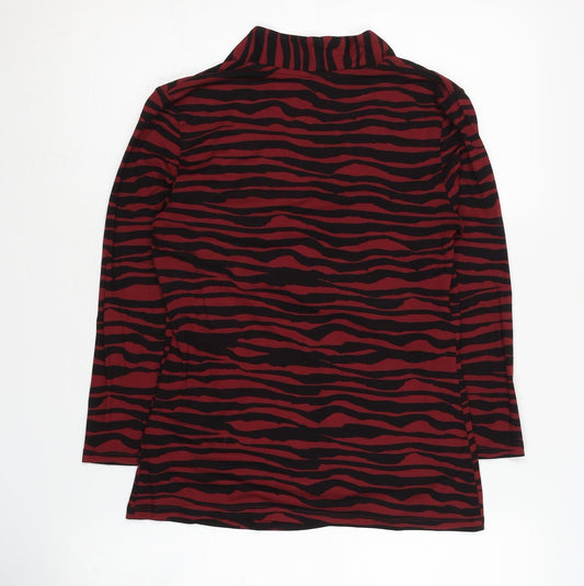 Womens UK Size S Hobbs Red Basic T-Shirt