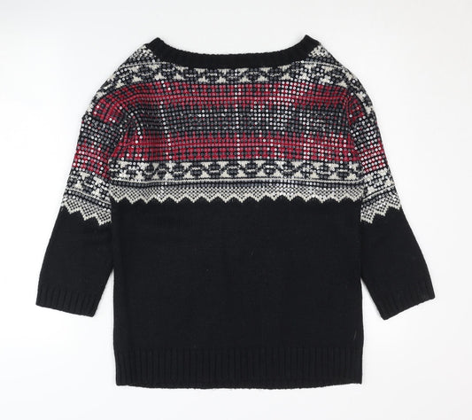 Womens UK Size S Superdry Black Jumper Jumper