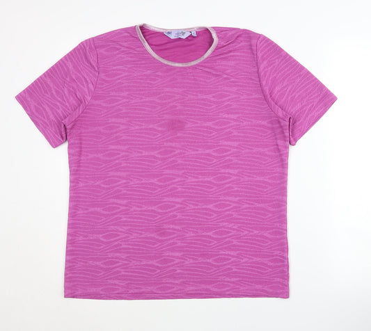 Womens UK Size M Honor Millburn Pink Jersey T-Shirt
